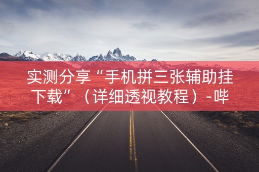 实测分享“手机拼三张辅助挂下载”（详细透视教程）-哔哩哔哩