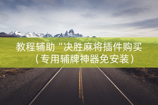教程辅助“决胜麻将插件购买（专用辅牌神器免安装）