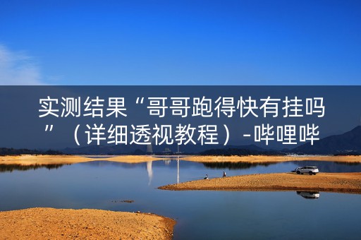实测结果“哥哥跑得快有挂吗”（详细透视教程）-哔哩哔哩