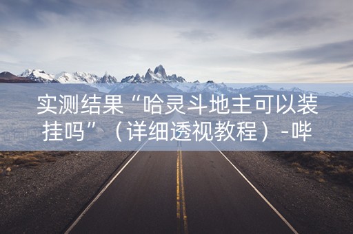 实测结果“哈灵斗地主可以装挂吗”（详细透视教程）-哔哩哔哩