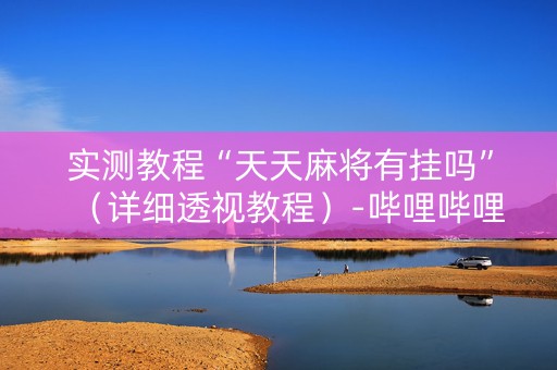 实测教程“天天麻将有挂吗”（详细透视教程）-哔哩哔哩