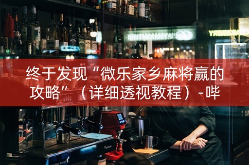 终于发现“微乐家乡麻将赢的攻略”（详细透视教程）-哔哩哔哩