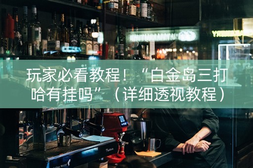 玩家必看教程！“白金岛三打哈有挂吗”（详细透视教程）-哔哩哔哩