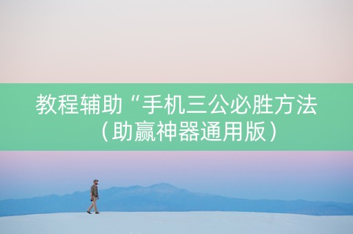 教程辅助“手机三公必胜方法（助赢神器通用版）
