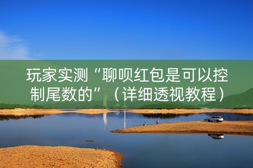 玩家实测“聊呗红包是可以控制尾数的”（详细透视教程）-哔哩哔哩