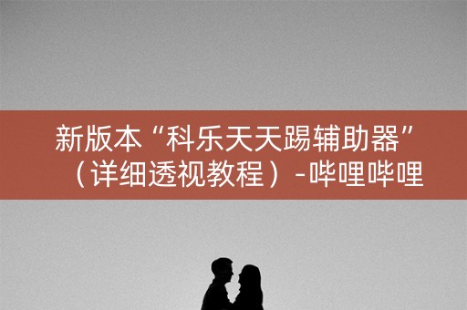 新版本“科乐天天踢辅助器”（详细透视教程）-哔哩哔哩