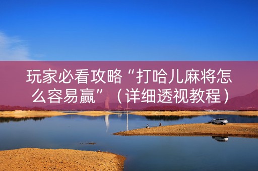 玩家必看攻略“打哈儿麻将怎么容易赢”（详细透视教程）-哔哩哔哩