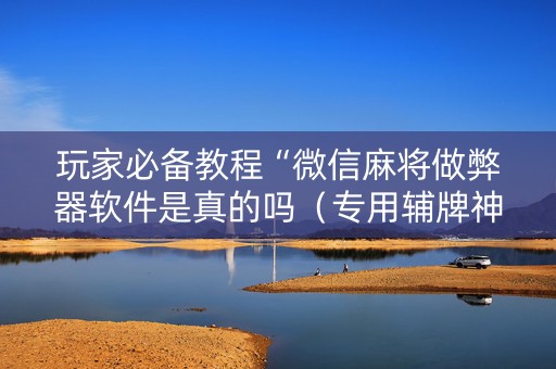 玩家必备教程“微信麻将做弊器软件是真的吗（专用辅牌神器免安装）