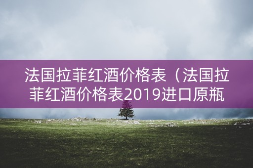 法国拉菲红酒价格表（法国拉菲红酒价格表2019进口原瓶）
