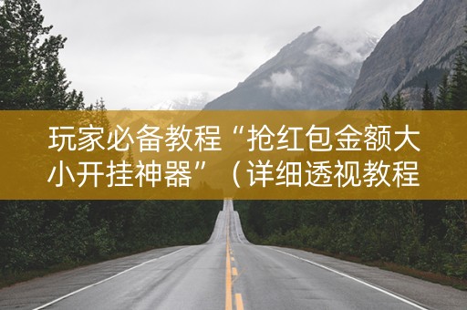 玩家必备教程“抢红包金额大小开挂神器”（详细透视教程）-哔哩哔哩