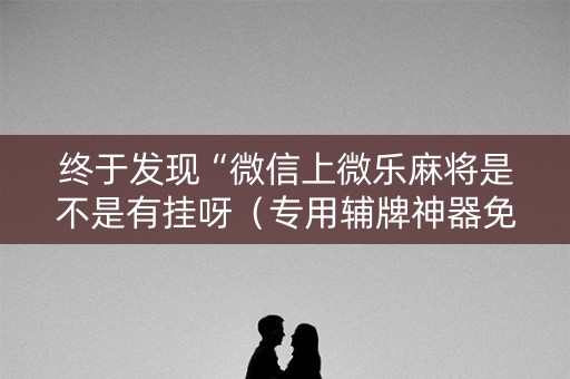终于发现“微信上微乐麻将是不是有挂呀（专用辅牌神器免安装）