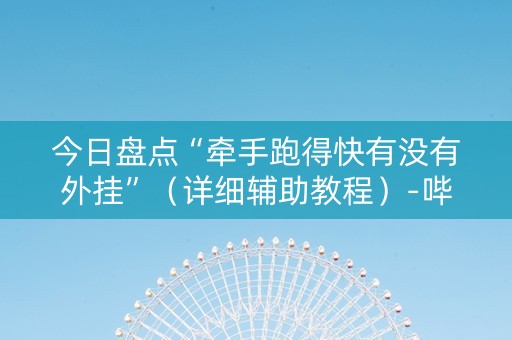 今日盘点“牵手跑得快有没有外挂”（详细辅助教程）-哔哩哔哩