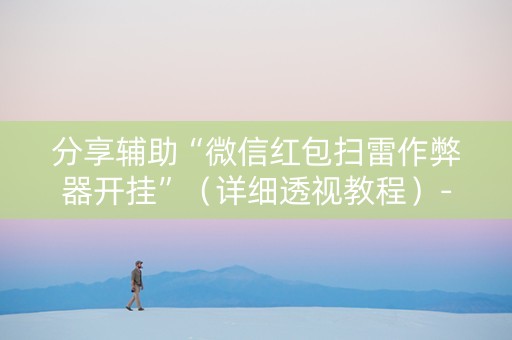 分享辅助“微信红包扫雷作弊器开挂”（详细透视教程）-哔哩哔哩