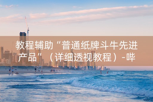 教程辅助“普通纸牌斗牛先进产品”（详细透视教程）-哔哩哔哩