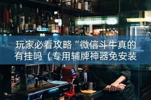 玩家必看攻略“微信斗牛真的有挂吗（专用辅牌神器免安装）