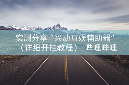 实测分享“兴动互娱辅助器”（详细开挂教程）-哔哩哔哩