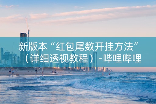 新版本“红包尾数开挂方法”（详细透视教程）-哔哩哔哩
