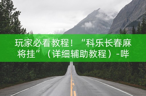 玩家必看教程！“科乐长春麻将挂”（详细辅助教程）-哔哩哔哩