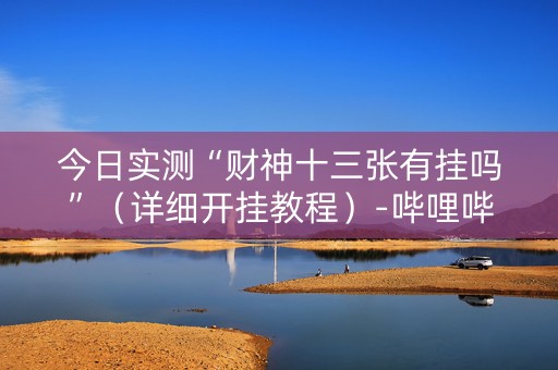 今日实测“财神十三张有挂吗”（详细开挂教程）-哔哩哔哩