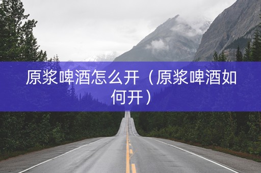 原浆啤酒怎么开（原浆啤酒如何开）