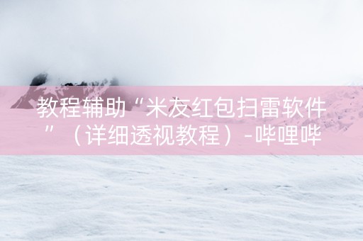教程辅助“米友红包扫雷软件”（详细透视教程）-哔哩哔哩