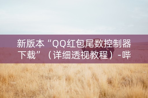 新版本“QQ红包尾数控制器下载”（详细透视教程）-哔哩哔哩