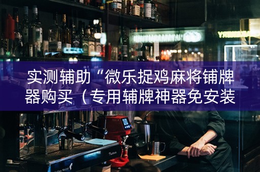 实测辅助“微乐捉鸡麻将铺牌器购买（专用辅牌神器免安装）