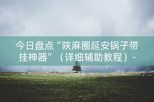 今日盘点“陕麻圈延安锅子带挂神器”（详细辅助教程）-哔哩哔哩