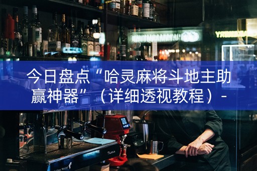 今日盘点“哈灵麻将斗地主助赢神器”（详细透视教程）-哔哩哔哩