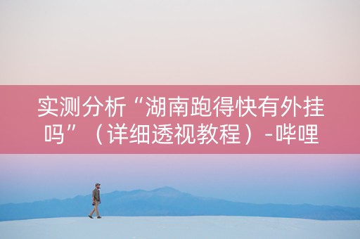 实测分析“湖南跑得快有外挂吗”（详细透视教程）-哔哩哔哩