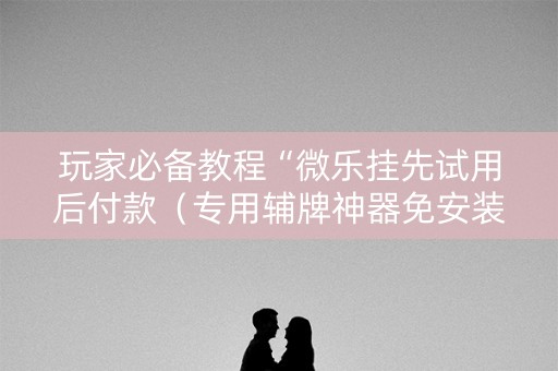 玩家必备教程“微乐挂先试用后付款（专用辅牌神器免安装）