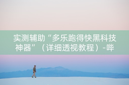 实测辅助“多乐跑得快黑科技神器”（详细透视教程）-哔哩哔哩