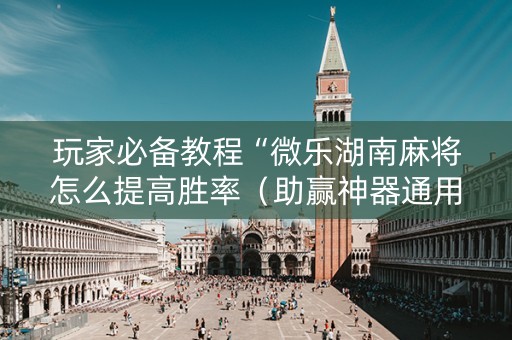 玩家必备教程“微乐湖南麻将怎么提高胜率（助赢神器通用版）