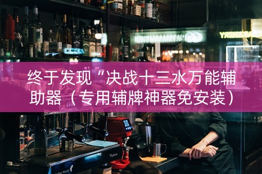 终于发现“决战十三水万能辅助器（专用辅牌神器免安装）