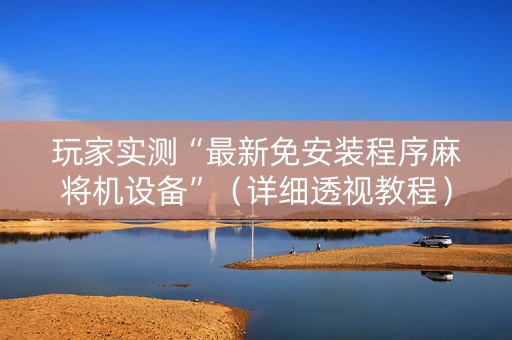 玩家实测“最新免安装程序麻将机设备”（详细透视教程）-哔哩哔哩