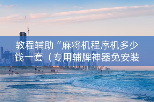 教程辅助“麻将机程序机多少钱一套（专用辅牌神器免安装）