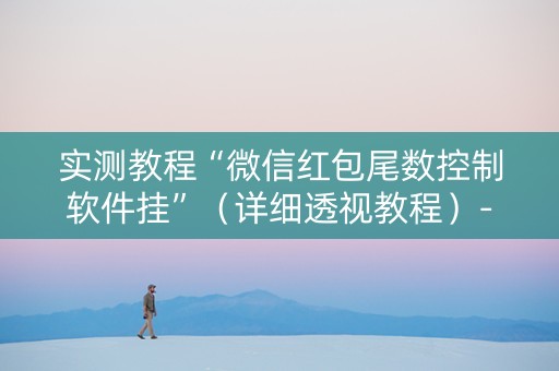 实测教程“微信红包尾数控制软件挂”（详细透视教程）-哔哩哔哩