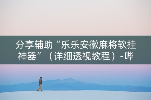 分享辅助“乐乐安徽麻将软挂神器”（详细透视教程）-哔哩哔哩