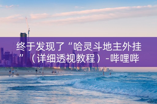 终于发现了“哈灵斗地主外挂”（详细透视教程）-哔哩哔哩