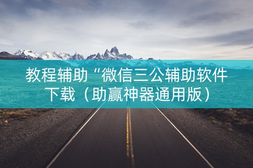 教程辅助“微信三公辅助软件下载（助赢神器通用版）