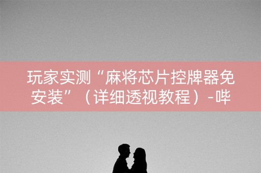 玩家实测“麻将芯片控牌器免安装”（详细透视教程）-哔哩哔哩