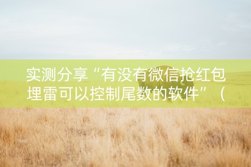 实测分享“有没有微信抢红包埋雷可以控制尾数的软件”（详细透视教程）-哔哩哔哩