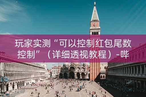 玩家实测“可以控制红包尾数控制”（详细透视教程）-哔哩哔哩