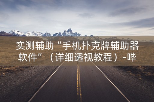 实测辅助“手机扑克牌辅助器软件”（详细透视教程）-哔哩哔哩