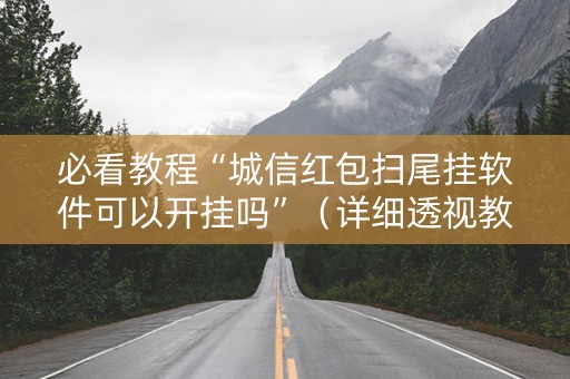 必看教程“城信红包扫尾挂软件可以开挂吗”（详细透视教程）-哔哩哔哩