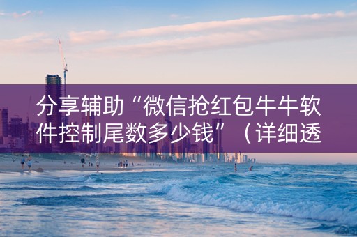 分享辅助“微信抢红包牛牛软件控制尾数多少钱”（详细透视教程）-哔哩哔哩