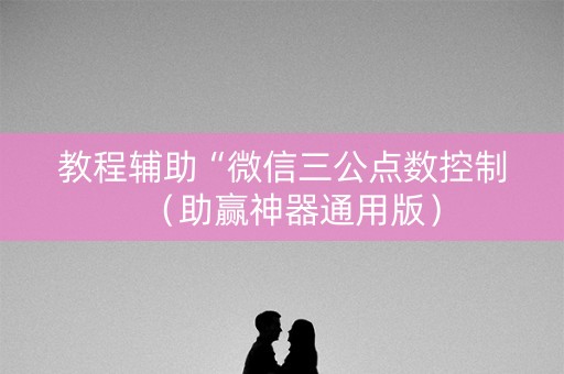 教程辅助“微信三公点数控制（助赢神器通用版）