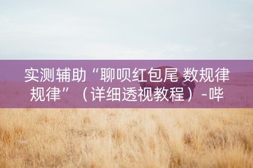 实测辅助“聊呗红包尾 数规律规律”（详细透视教程）-哔哩哔哩