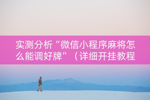实测分析“微信小程序麻将怎么能调好牌”（详细开挂教程）-哔哩哔哩