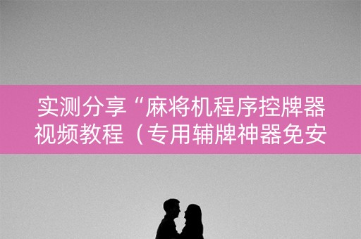 实测分享“麻将机程序控牌器视频教程（专用辅牌神器免安装）